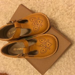 L'Amour Mustard Yellow Mary Jane-style Shoes